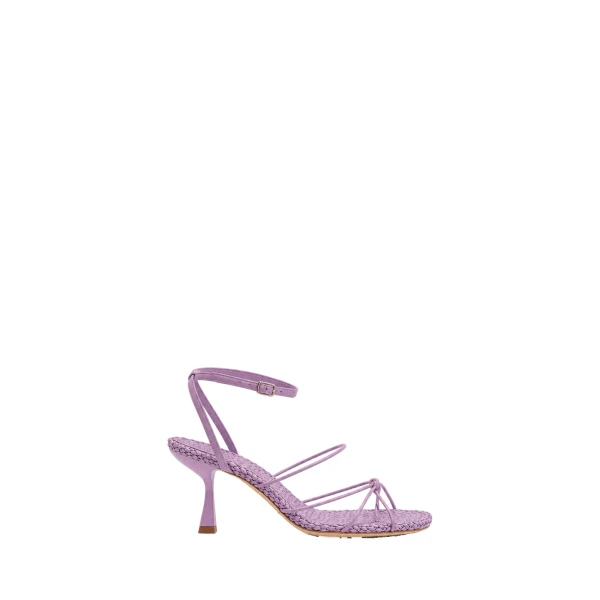Christopher Esber Blaze Raffia Suede Heel in Chalky Pink | Heels | Luxury Shoes 