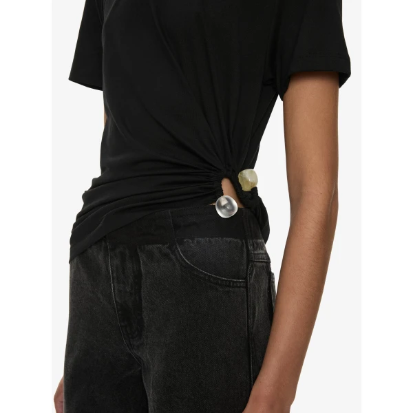Christopher Esber Bree Quartz Tee in Black | T-shirts | Luxury Shoes 