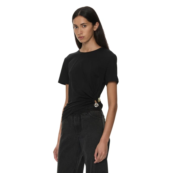 Bree Quartz Tee in Black
