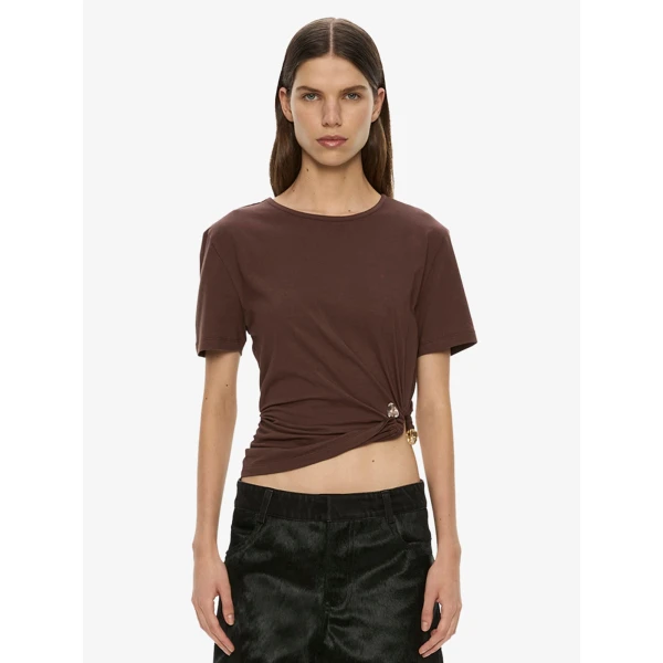 Christopher Esber Bree Quartz Tee in Puce | T-shirts | Luxury Shoes 