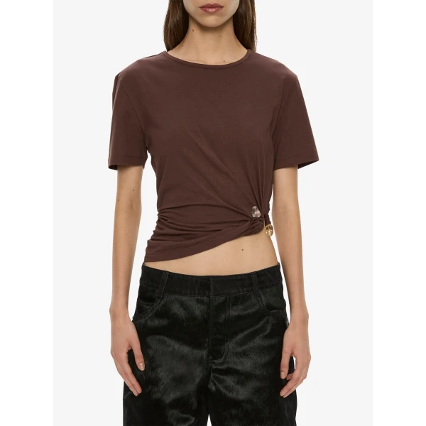 Christopher Esber Bree Quartz Tee in Puce | T-shirts | Luxury Shoes 