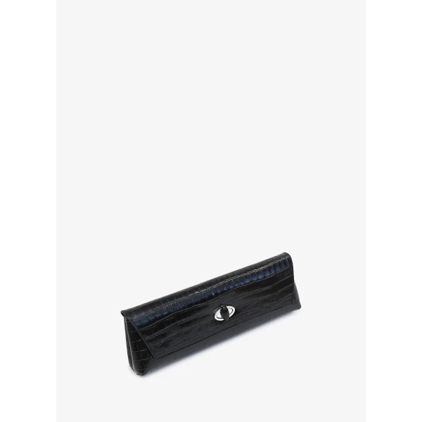 Christopher Esber Buki Embossed Clutch in Black | Clutch Bags | Luxury Shoes 