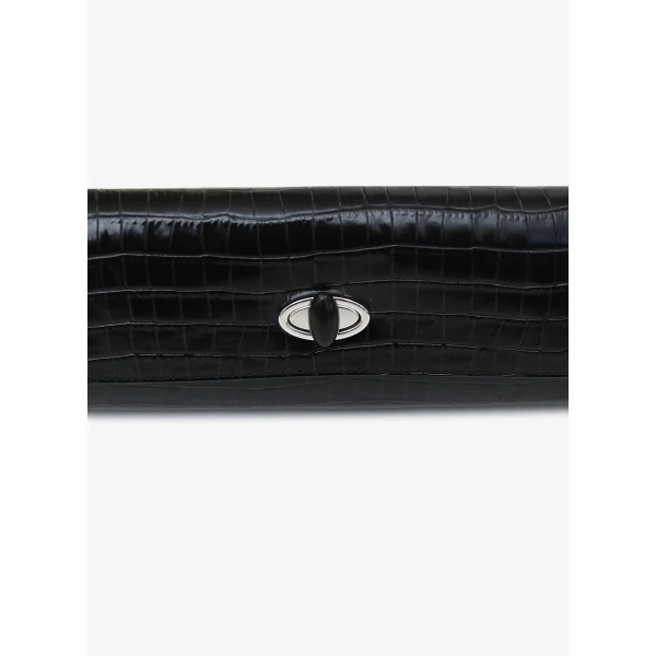 Christopher Esber Buki Embossed Clutch in Black | Clutch Bags | Luxury Shoes 