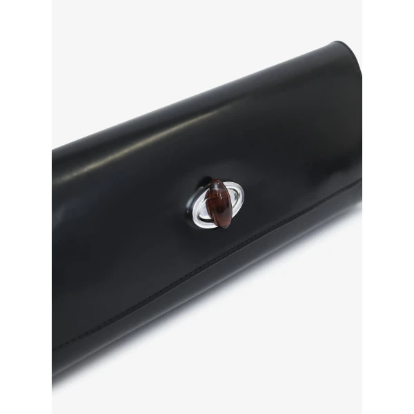 Christopher Esber Buki Polished Clutch in Black | Clutch Bags | Luxury Shoes 