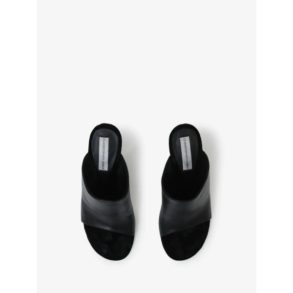 Christopher Esber Carla Mule in Black | Mules | Luxury Shoes 