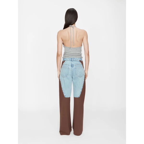 Christopher Esber Cashmere Rae Halter Tank in Grey Marle | Sleeveless | Luxury Shoes 