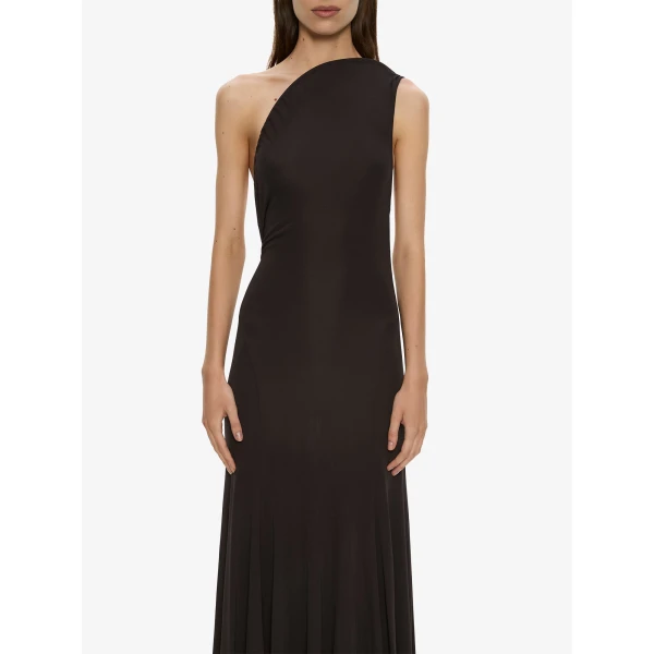 Christopher Esber Concave Wired Gown in Molasses | Evening Gowns | Luxury Shoes 