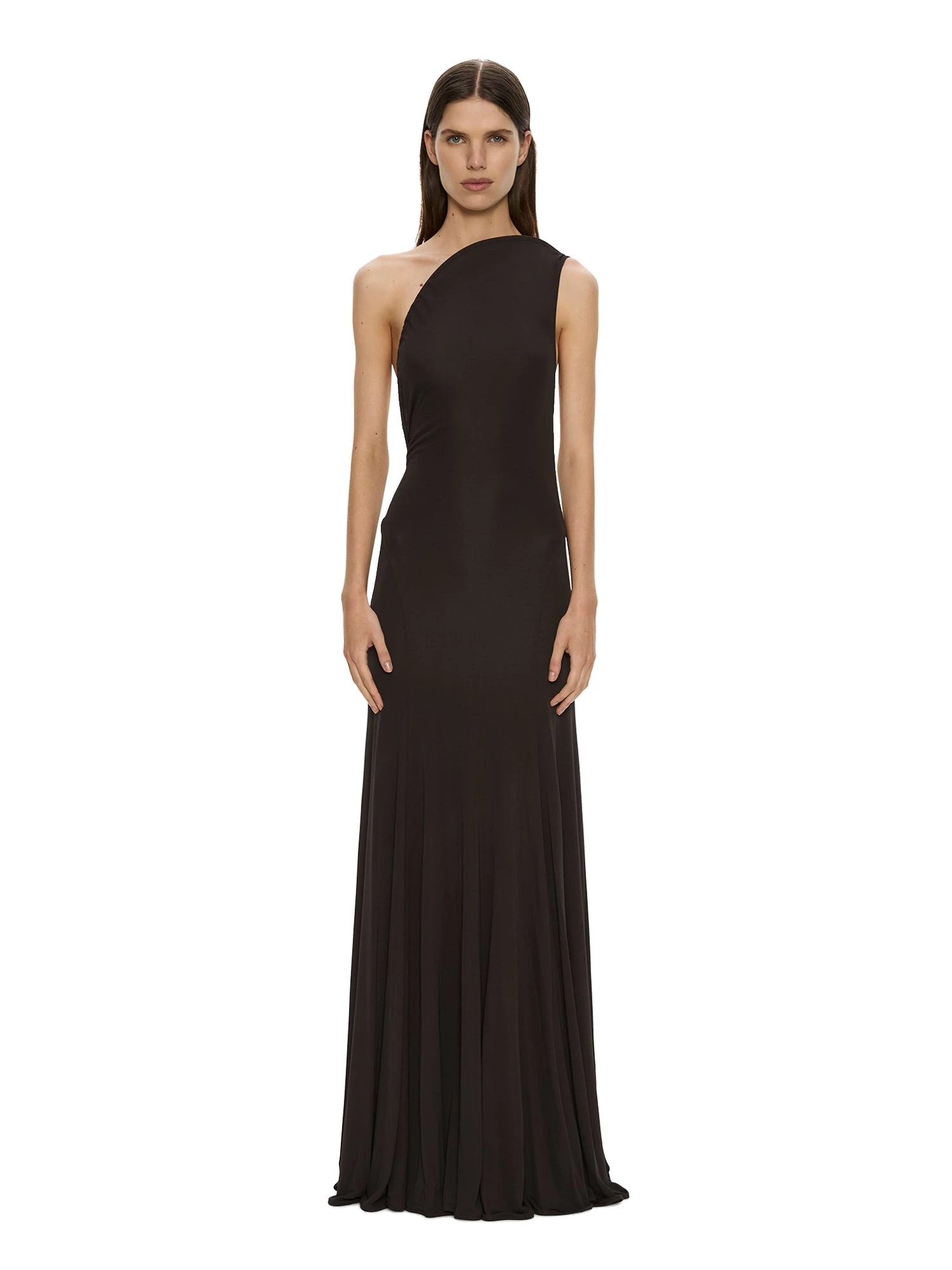 Christopher Esber Concave Wired Gown in Molasses Christopher Esber Concave Wired Gown in Molasses | Evening Gowns | Luxury Shoes