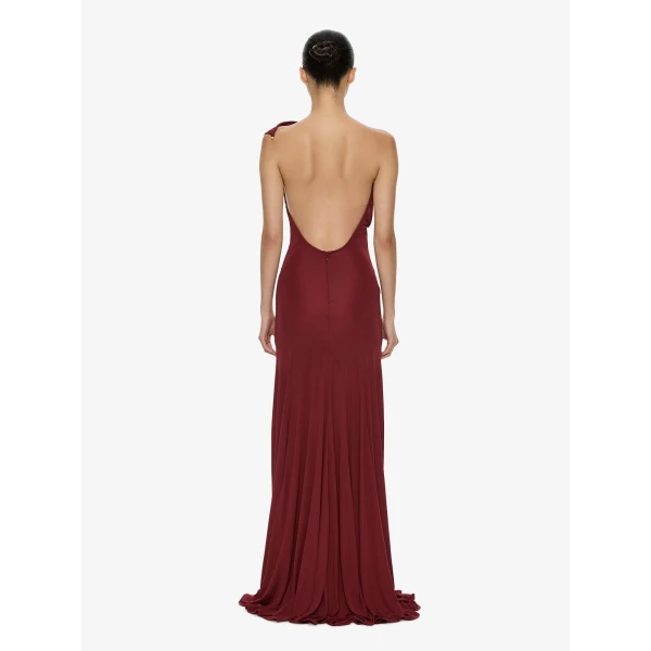 Christopher Esber Concave Wired Gown in Wine | Evening Gowns | Luxury Shoes 