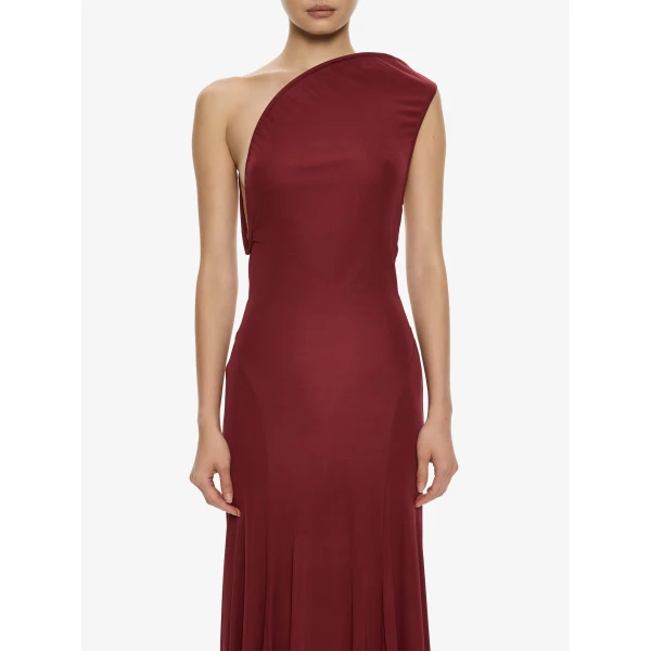 Christopher Esber Concave Wired Gown in Wine | Evening Gowns | Luxury Shoes 