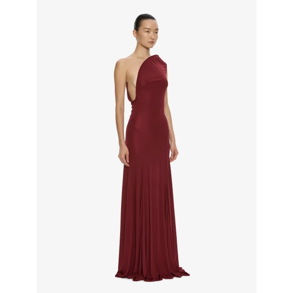 Christopher Esber Concave Wired Gown in Wine | Evening Gowns | Luxury Shoes 