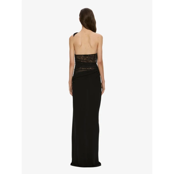Christopher Esber Concave Wired Lace Gown in Black | Evening Gowns | Luxury Shoes 
