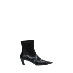 Christopher Esber Corte Embossed Ankle Boot in Black | Boots | Luxury Shoes 