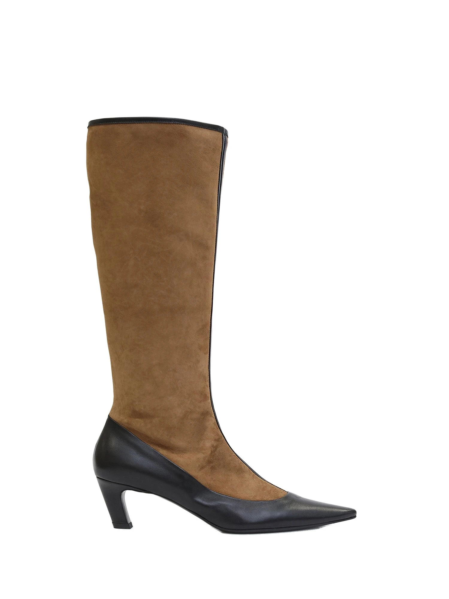 Christopher Esber Corte Panelled High Boot in Russet Black Christopher Esber Corte Panelled High Boot in Russet Black | Boots | Luxury Shoes