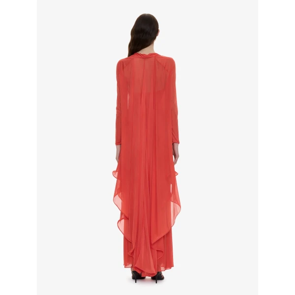Christopher Esber Daya Cutaway Drawstring Dress in Paprika | Dresses | Luxury Shoes 