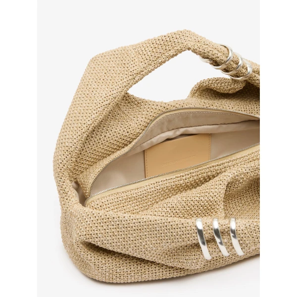 Christopher Esber Deia Raffia Mini Tote in Natural | Mini Bags | Luxury Shoes 