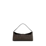 Christopher Esber Doba Quartz Turnlock Moire Shoulder Bag in Carob | Shoulder & Crossbody Bags | Luxury Shoes 