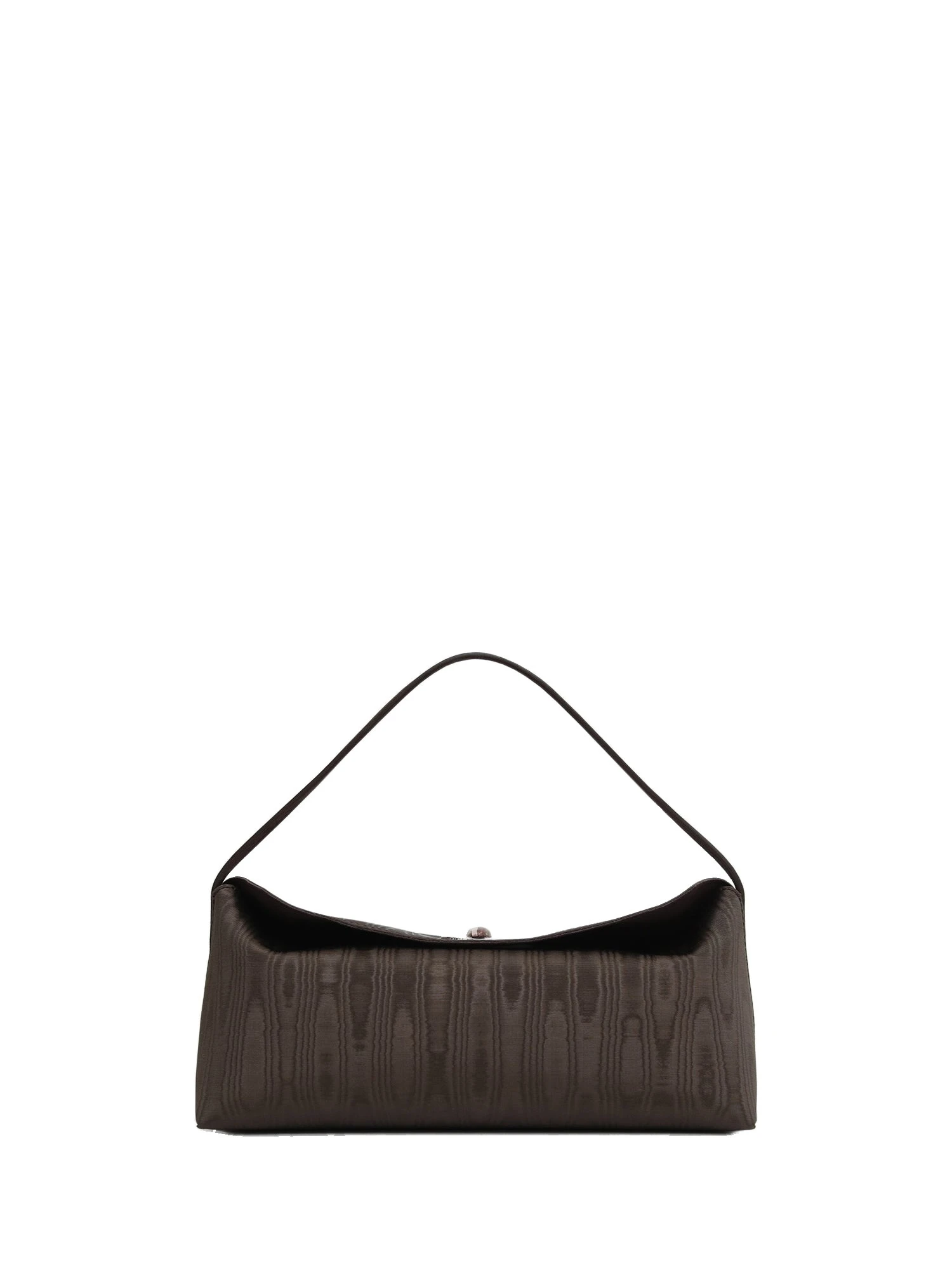 Christopher Esber Doba Quartz Turnlock Moire Shoulder Bag in Carob Christopher Esber Doba Quartz Turnlock Moire Shoulder Bag in Carob | Shoulder & Crossbody Bags | Luxury Shoes