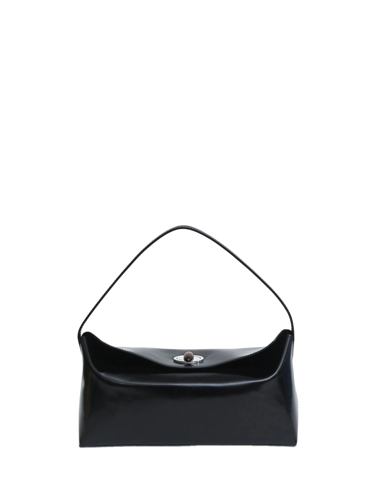 Christopher Esber Doba Quartz Turnlock Polished Shoulder Bag in Black Christopher Esber Doba Quartz Turnlock Polished Shoulder Bag in Black | Shoulder & Crossbody Bags | Luxury Shoes
