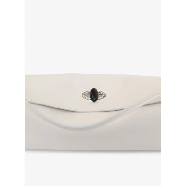 Christopher Esber Doba Quartz Turnlock Shoulder Bag in Bone | Shoulder & Crossbody Bags | Luxury Shoes 