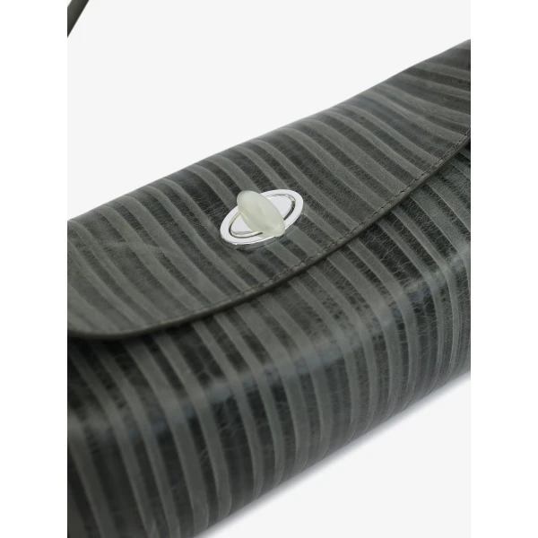 Christopher Esber Doba Quartz Turnlock Two Tone Shoulder Bag in Mineral Stripe | Shoulder & Crossbody Bags | Luxury Shoes 