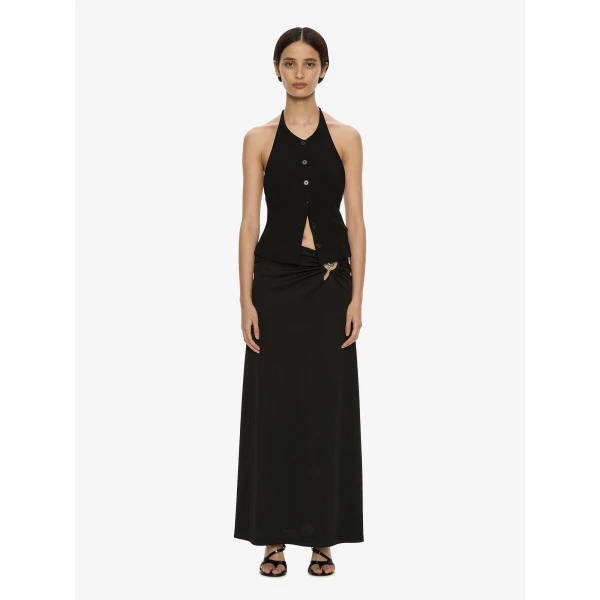 Christopher Esber Droplet Pendant Tailored Vest in Black | Vests | Luxury Shoes 