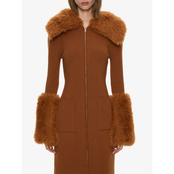 Christopher Esber Duncan Knit Dress in Cognac | Maxi Dresses | Luxury Shoes 