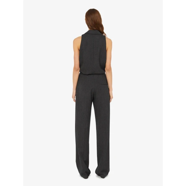 Christopher Esber Facile Tailored Twill Bodysuit in Speckled Black | Bodysuit | Luxury Shoes 