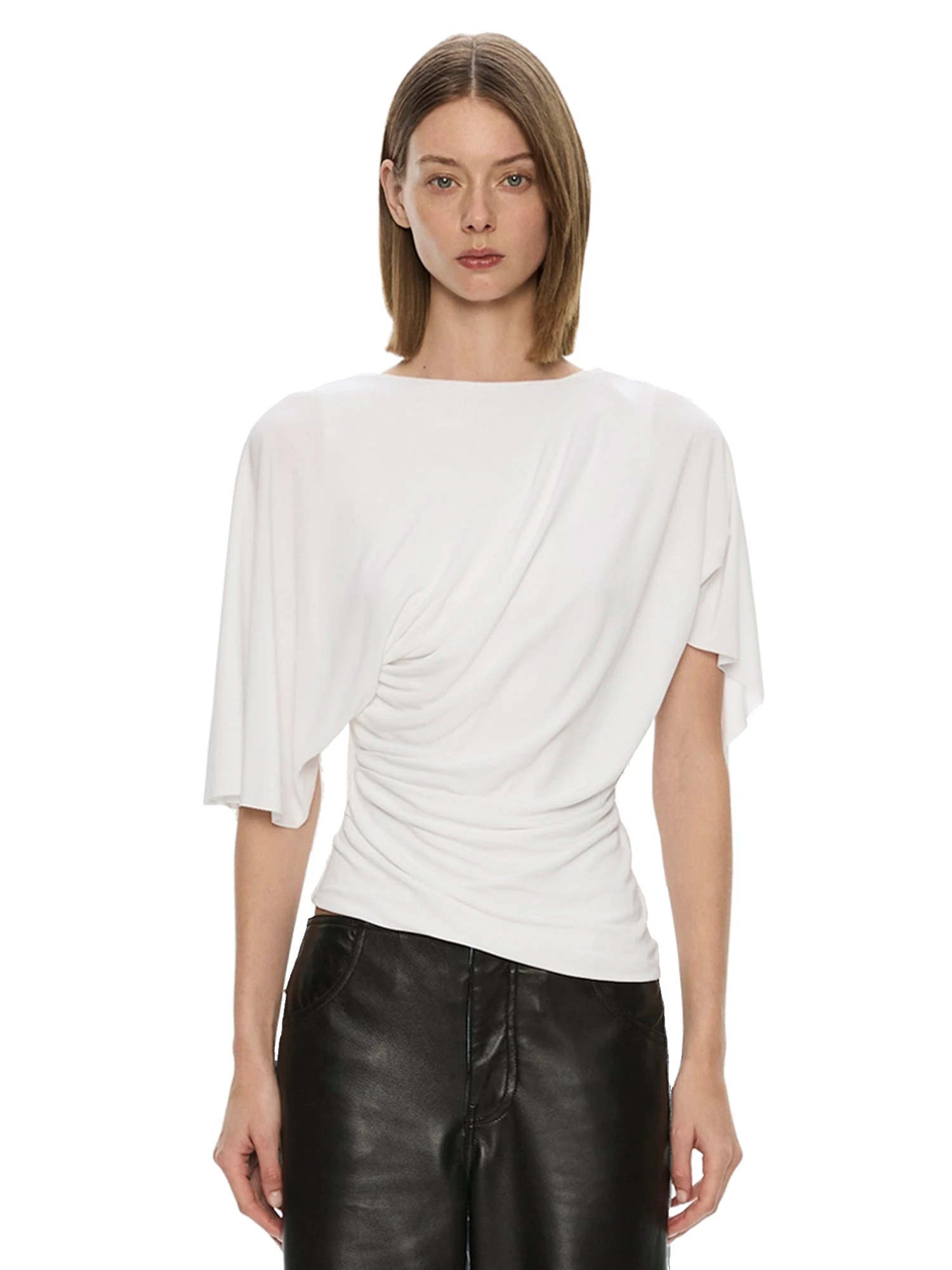 Christopher Esber Fluted Jersey Top in White Christopher Esber Fluted Jersey Top in White | Tops | Luxury Shoes