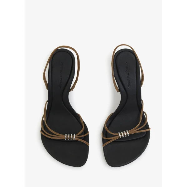 Christopher Esber Giro Heel in Russet Black | Heels | Luxury Shoes 
