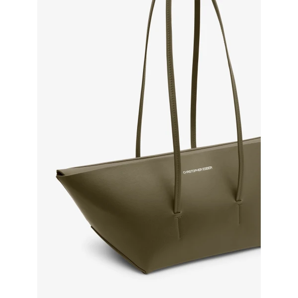 Christopher Esber Gondola Small Tote in Khaki | Totes & Top-Handle Bags | Luxury Shoes 