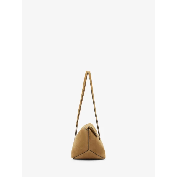 Christopher Esber Gondola Suede Small Tote in Cigar | Totes & Top-Handle Bags | Luxury Shoes 