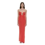 Christopher Esber Helix Crystal Strapless Gown in Paprika | Evening Gowns | Luxury Shoes 