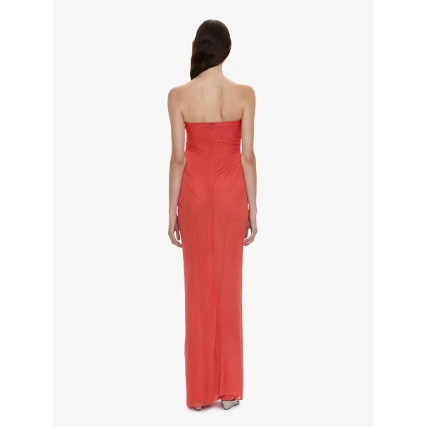 Christopher Esber Helix Crystal Strapless Gown in Paprika | Evening Gowns | Luxury Shoes 