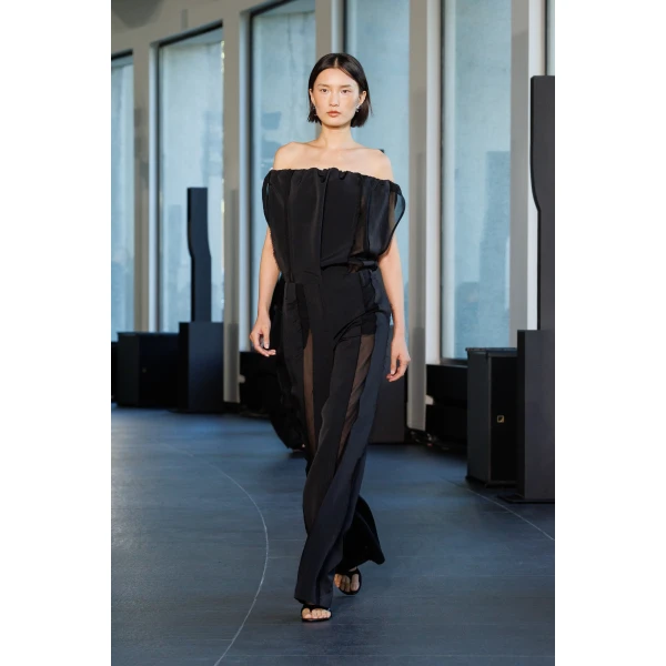 Christopher Esber Ignis Parachute Top in Black | Tops | Luxury Shoes 