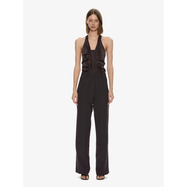 Christopher Esber Invert Silk Gwen Cami in Molasses | Camisoles | Luxury Shoes 