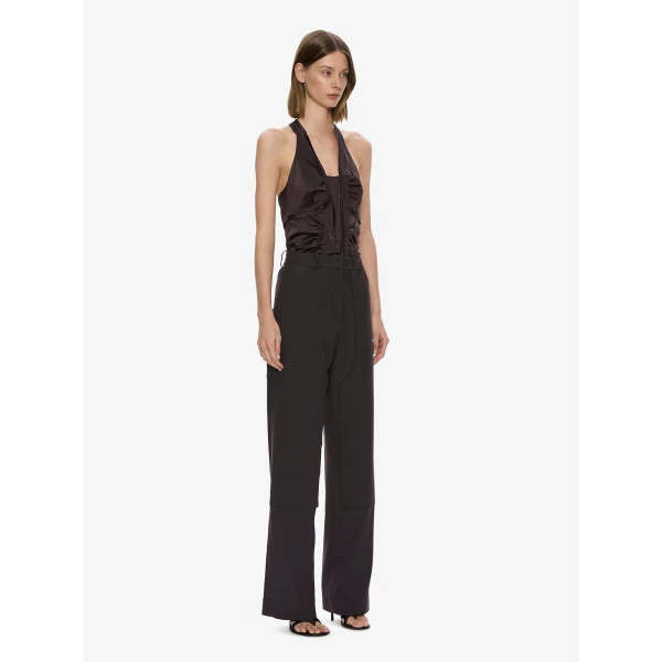 Christopher Esber Invert Silk Gwen Cami in Molasses | Camisoles | Luxury Shoes 