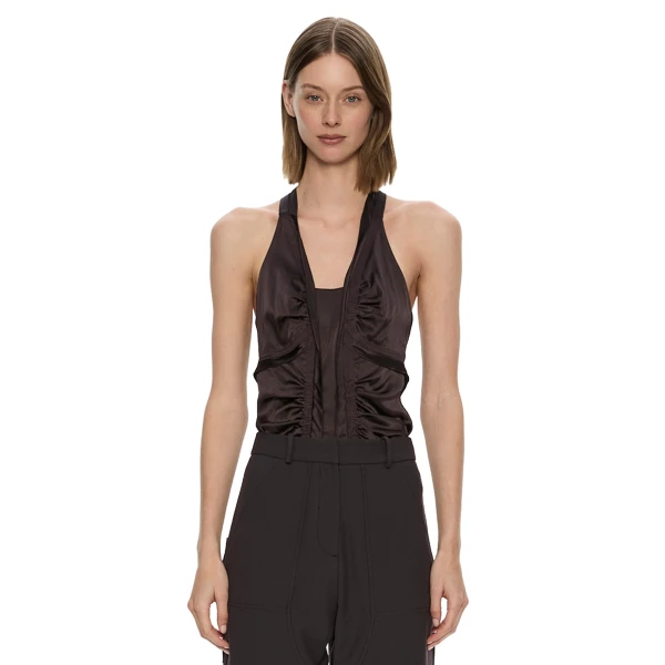Invert Silk Gwen Cami in Molasses