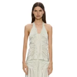 Christopher Esber Invert Silk Gwen Cami in Vapour Mint | Camisoles | Luxury Shoes 