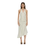 Christopher Esber Invert Silk Gwen Skirt in Vapour Mint | Skirts | Luxury Shoes 