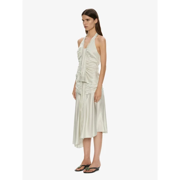 Christopher Esber Invert Silk Gwen Skirt in Vapour Mint | Skirts | Luxury Shoes 
