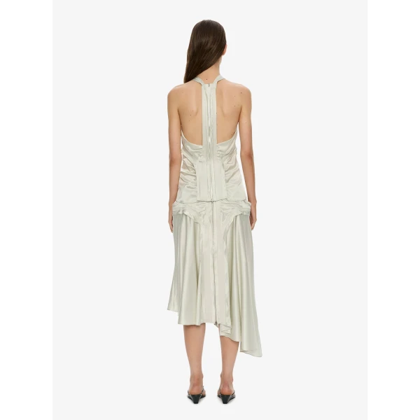 Christopher Esber Invert Silk Gwen Skirt in Vapour Mint | Skirts | Luxury Shoes 