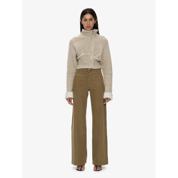 Christopher Esber Isolde Double Knit Jacket in Stone White | Jackets | Luxury Shoes 
