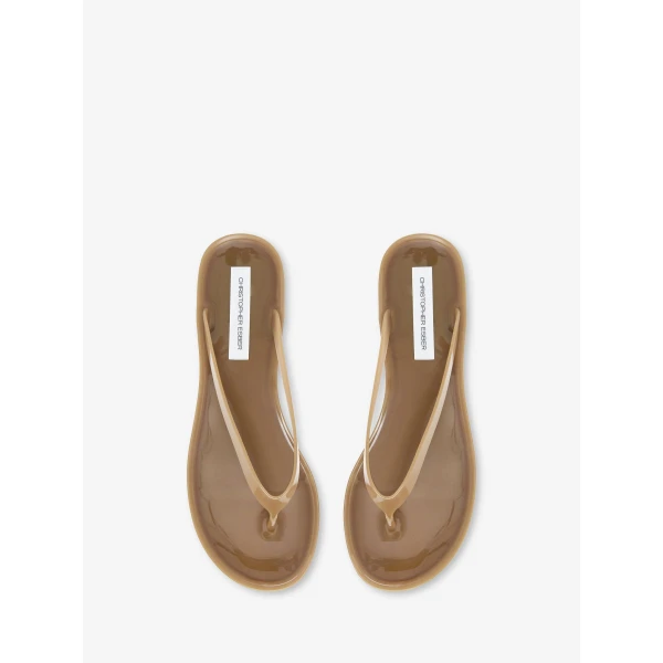 Christopher Esber Jo Flip Flop in Cola | Flip Flops & Slides | Luxury Shoes 