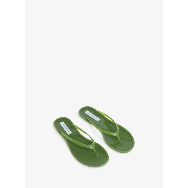 Christopher Esber Jo Flip Flop in Dypsis Green | Flip Flops & Slides | Luxury Shoes 