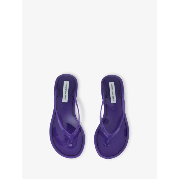 Christopher Esber Jo Flip Flop in Grape | Flip Flops & Slides | Luxury Shoes 