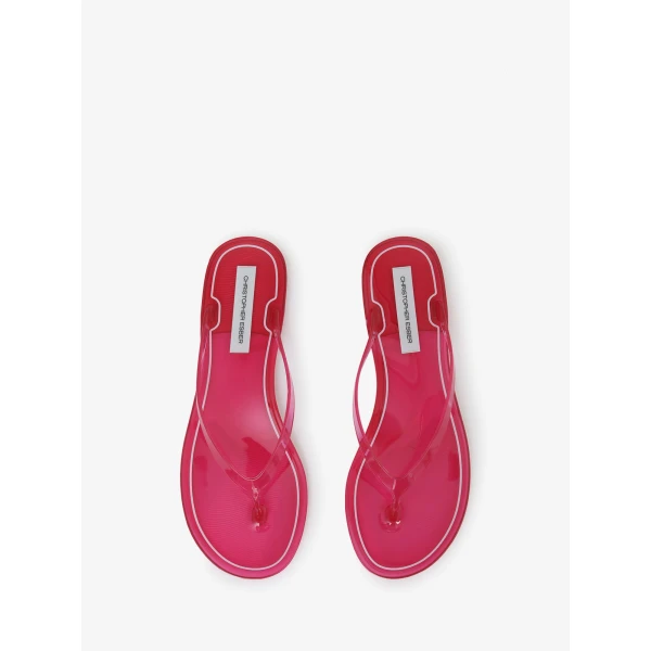 Christopher Esber Jo Flip Flop in Grenadine | Flip Flops & Slides | Luxury Shoes 