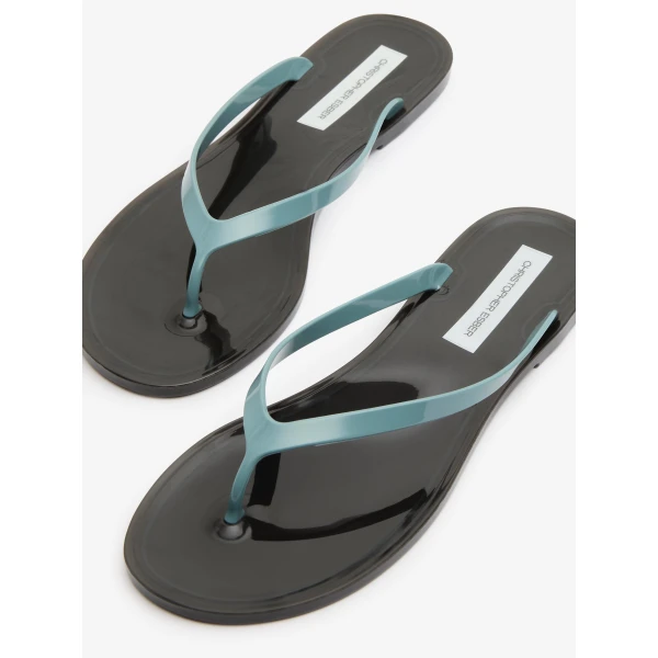 Christopher Esber Jo Flip Flop in Husk Aqua | Flip Flops & Slides | Luxury Shoes 