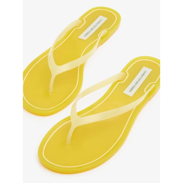 Christopher Esber Jo Flip Flop in Lemon | Flip Flops & Slides | Luxury Shoes 