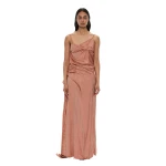 Christopher Esber Kacere Bikini Tuck Dress in Washed Red | Dresses | Luxury Shoes 
